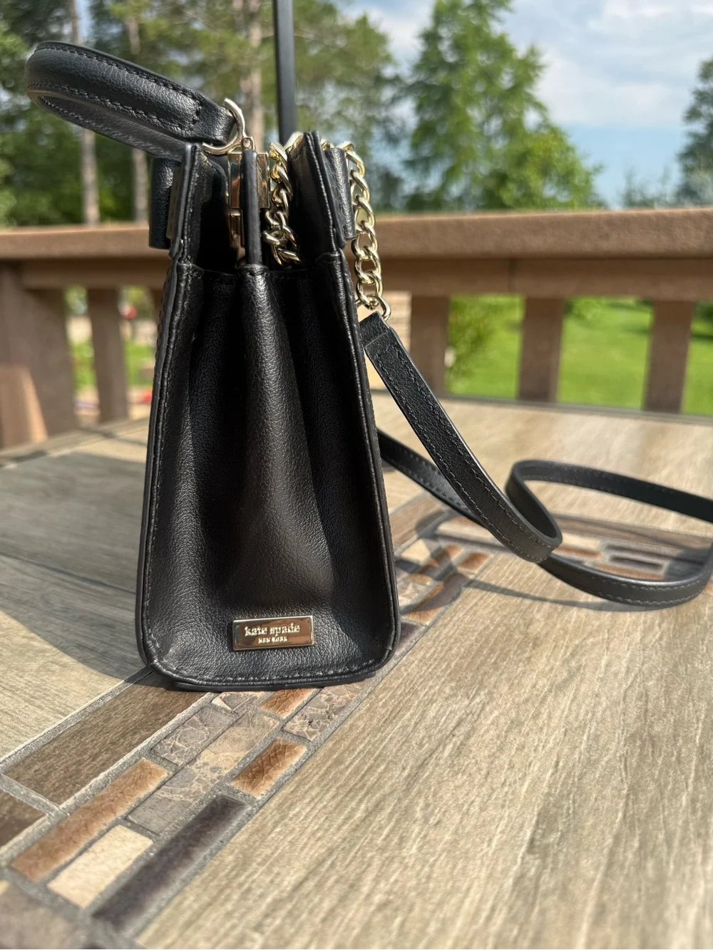 NWOT Kate Spade New York Mayfair Drive Mini Tullie satchel Crossbody Black bag